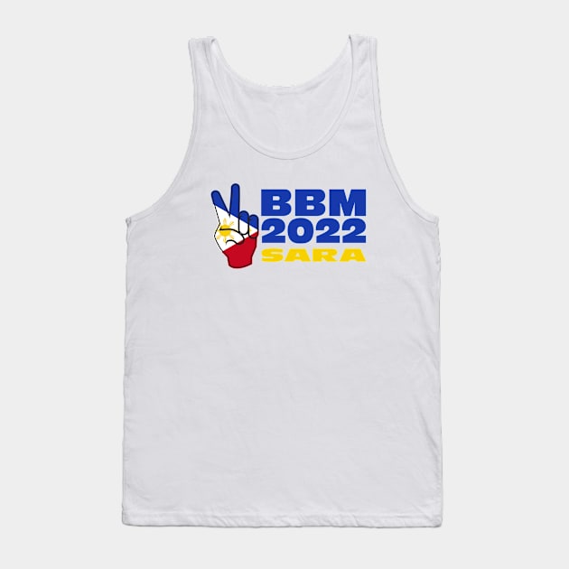 BBM 2022 Bongbong Marcos Sara Philippines Flag Tank Top by Jas-Kei Designs